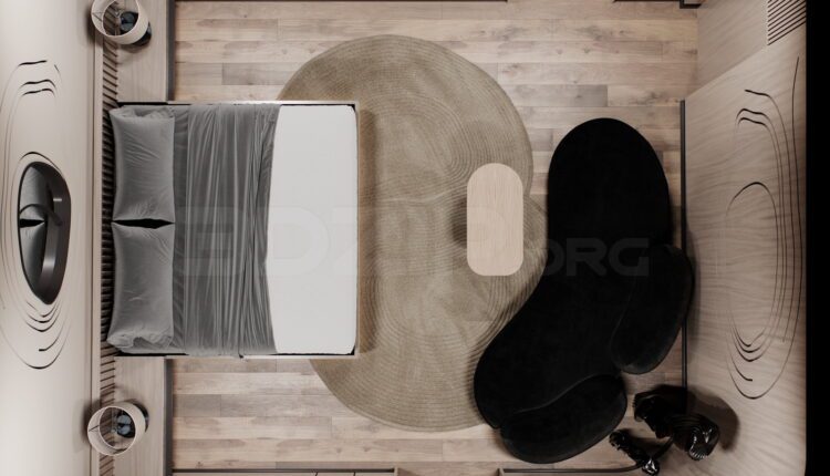 11777. 3Ds Max Bedroom Interior Model Download by Ali Haidar