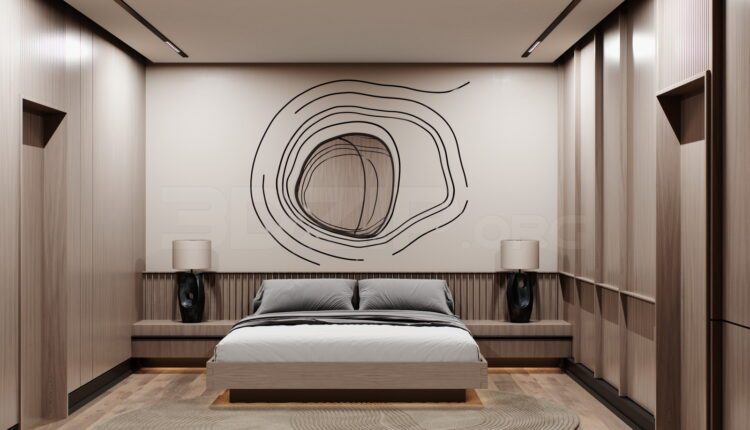 11777. 3Ds Max Bedroom Interior Model Download by Ali Haidar