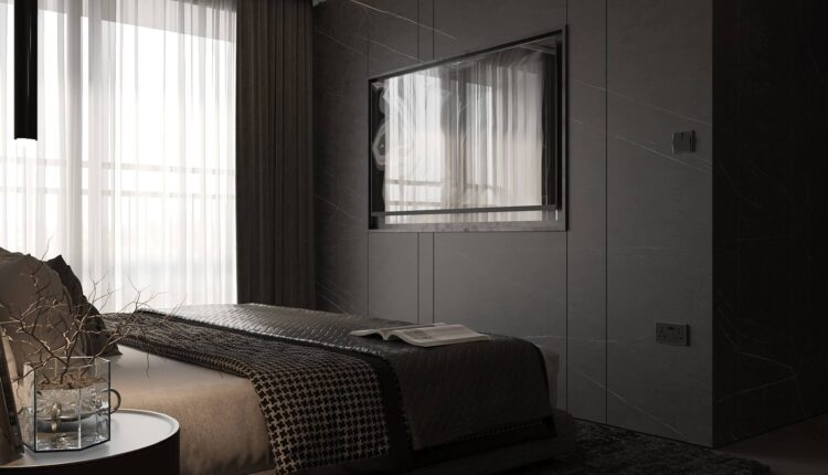 13552. 3Ds Max Master Bedroom Interior Model Download by Tran Hai