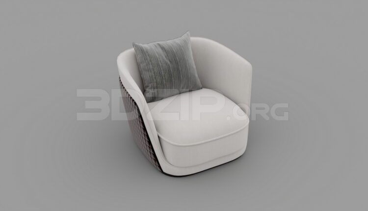 8641. Free 3Ds Max Armchair Model Download