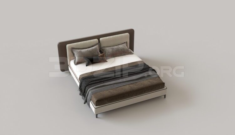 8646. Free 3Ds Max Bed Model Download