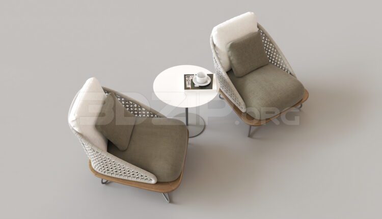8648. Free 3Ds Max Armchair Model Download