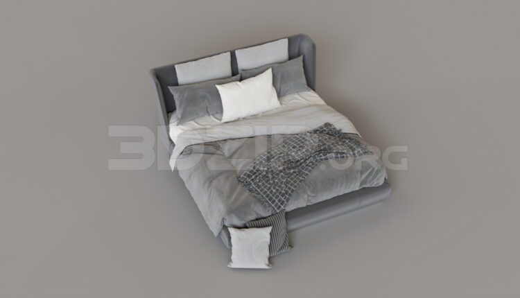 8649. Free 3Ds Max Bed Model Download