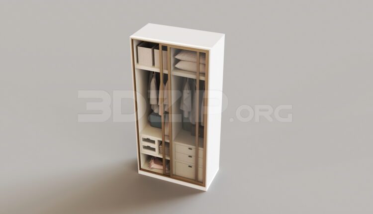 8656. Free 3Ds Max Wardrobe Model Download