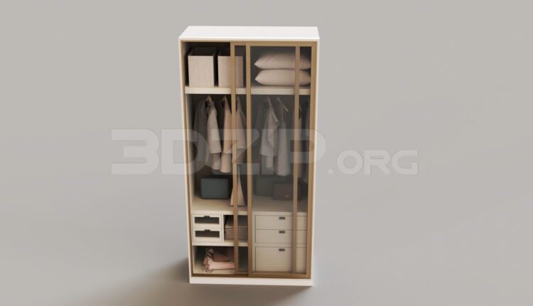 8656. Free 3Ds Max Wardrobe Model Download