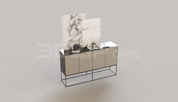 8671. Free 3Ds Max Display Cabinets Model Download