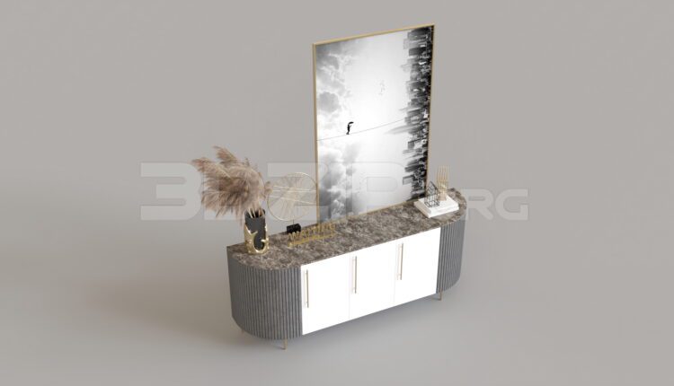 8683. Free 3Ds Max TV Cabinet Model Download