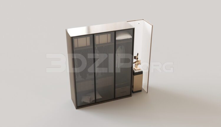 8687. Free 3Ds Max Wardrobe Model Download