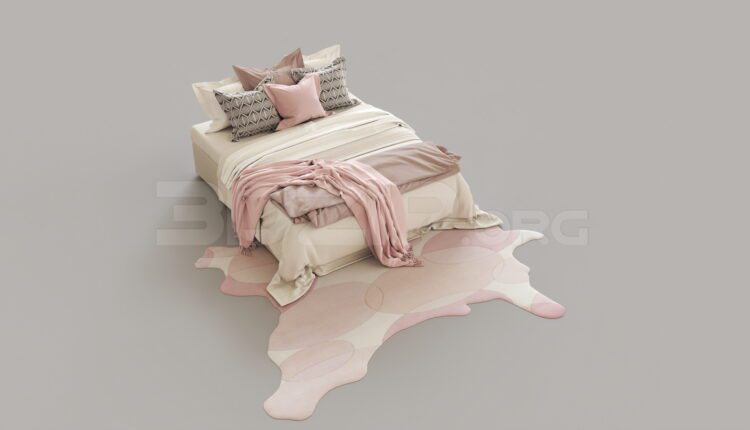 8689. Free 3Ds Max Bed Model Download
