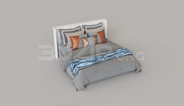 8715. Free 3Ds Max Bed Model Download