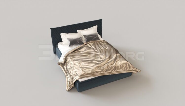 8718. Free 3Ds Max Bed Model Download