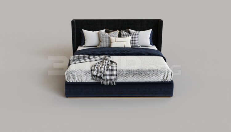 8731. Free 3Ds Max Bed Model Download