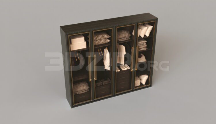 8748. Free 3Ds Max Wardrobe Model Download
