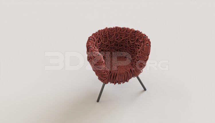8753. Free 3Ds Max Armchair Model Download