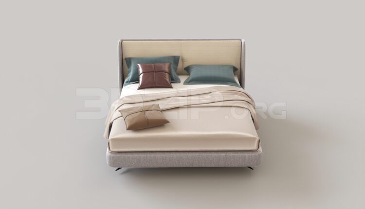 8776. Free 3Ds Max Bed Model Download