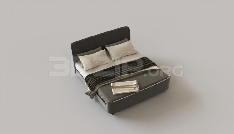 8778. Free 3Ds Max Bed Model Download
