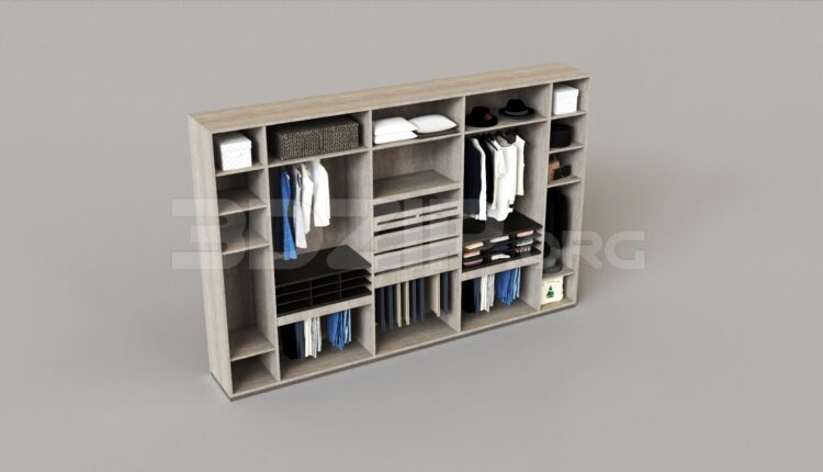 8780. Free 3Ds Max Wardrobe Model Download