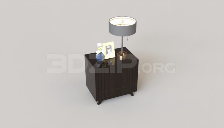 8860. Free 3Ds Max Bedside Table Model Download