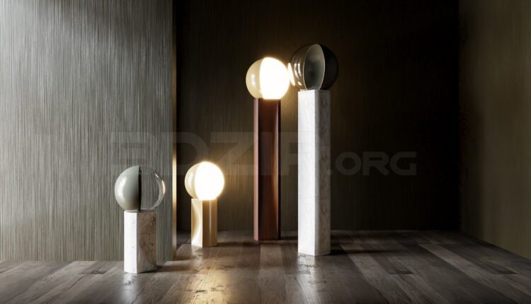 11838. Free 3Ds Max Floor Lamp Model Download