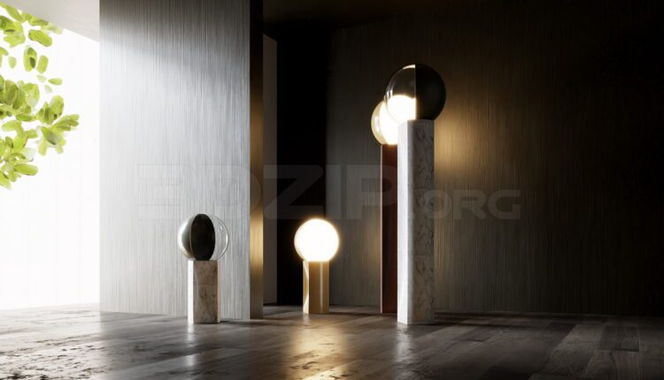11838. Free 3Ds Max Floor Lamp Model Download