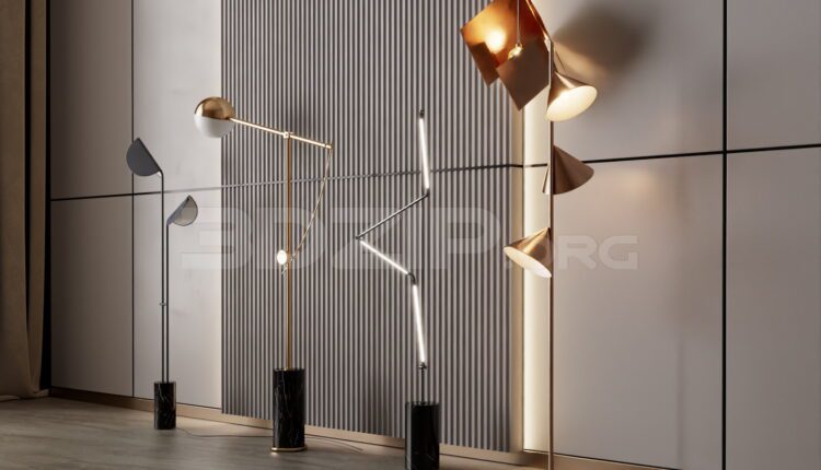 11873. Free 3Ds Max Floor Lamp Model Download