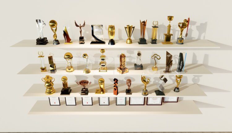 11874. Free download of 3D models of various types of trophies and cups