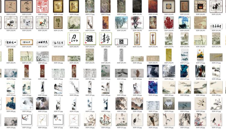 11905. Free Download Chinese painting By Duc Hai