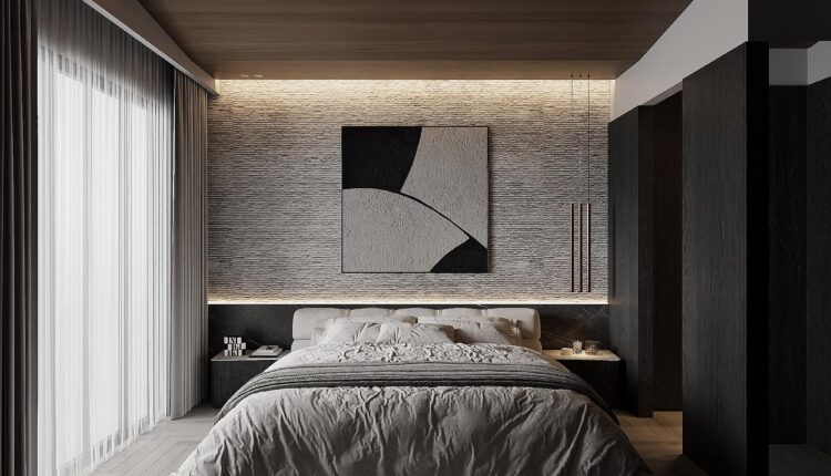 13644. 3Ds Max Master Bedroom Interior Model Download by Trung Hau Tran