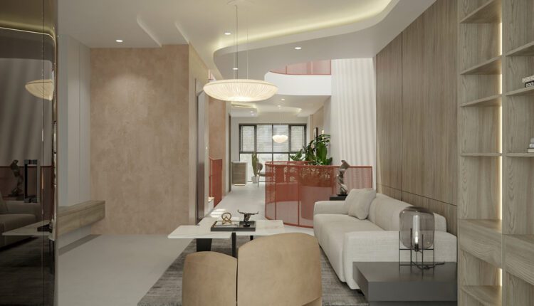 13650. 3Ds Max Living Room – Kitchen Interior Model Download by Nguyen Dat