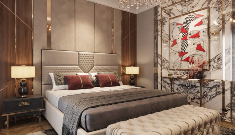 13657. 3Ds Max Bedroom Interior Model Download by Chii Tam