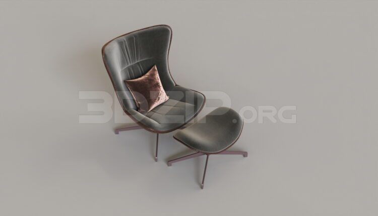 8869. Free 3Ds Max Armchair Model Download