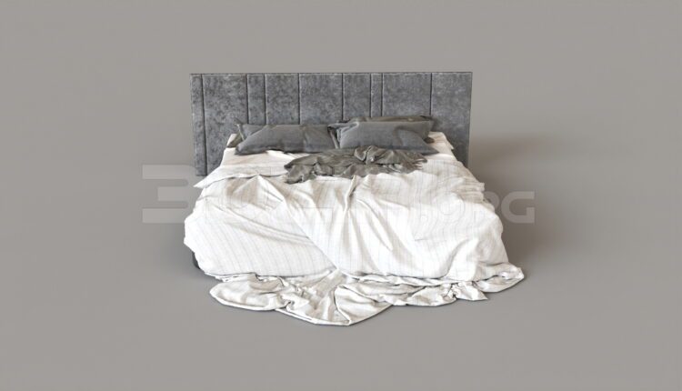 8881. Free 3Ds Max Bed Model Download