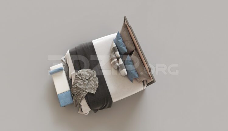 8940. Free 3Ds Max Bed Model Download