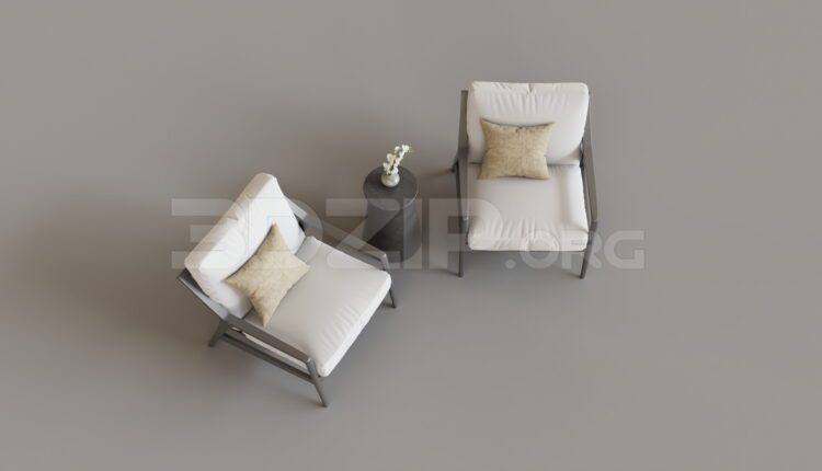 8941. Free 3Ds Max Armchair Model Download