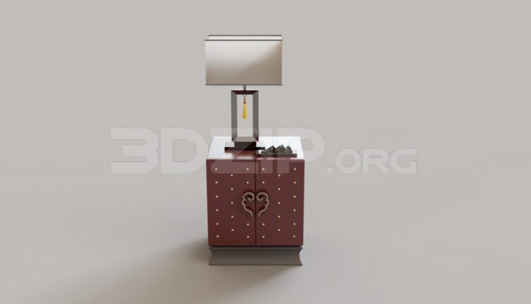 8946. Free 3Ds Max Bedside Table Model Download (2)
