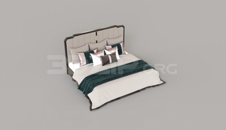 8953. Free 3Ds Max Bed Model Download