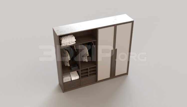 8960. Free 3Ds Max Wardrobe Model Download