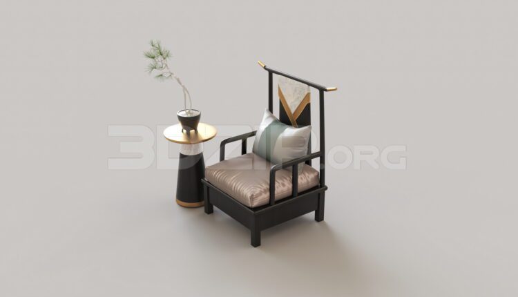 8973. Free 3Ds Max Armchair Model Download
