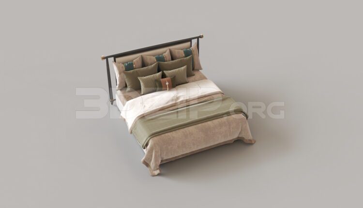 8978. Free 3Ds Max Bed Model Download
