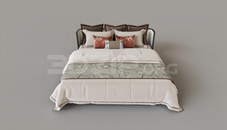 8994. Free 3Ds Max Bed Model Download