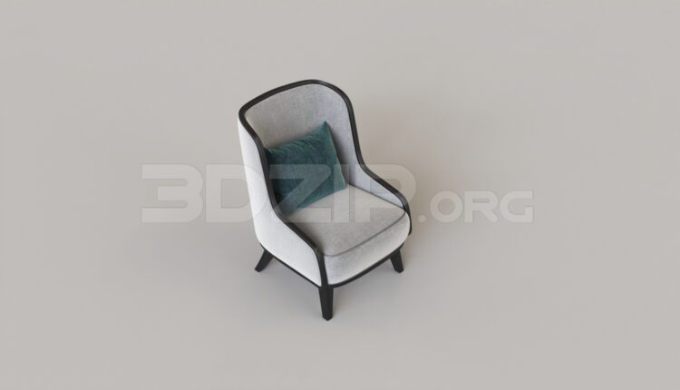 9007. Free 3Ds Max Armchair Model Download