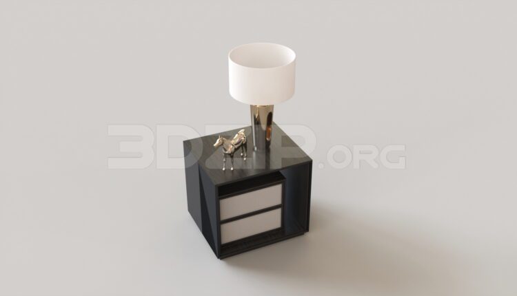9010. Free 3Ds Max Bedside Table Model Download