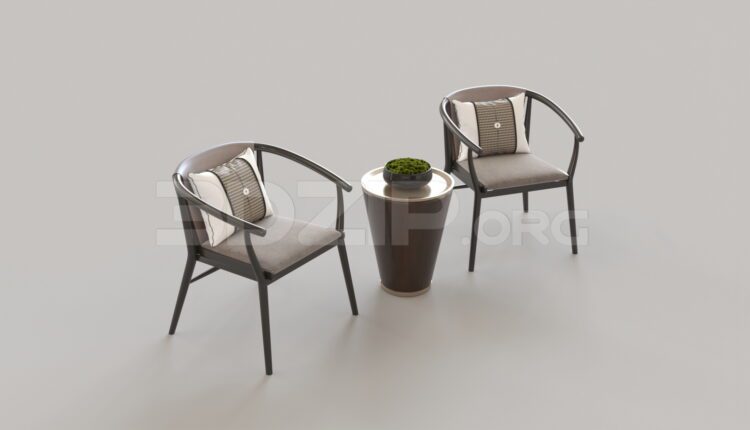 9028. Free 3Ds Max Armchair Model Download
