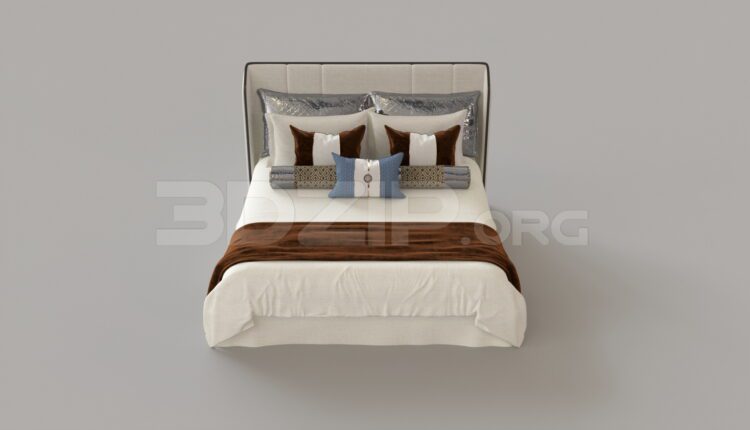 9030. Free 3Ds Max Bed Model Download