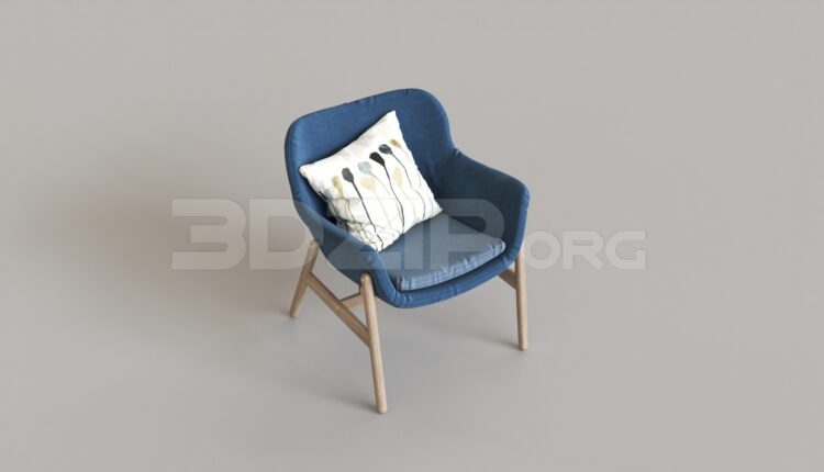 9073. Free 3Ds Max Armchair Model Download