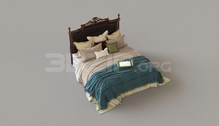 9100. Free 3Ds Max Bed Model Download