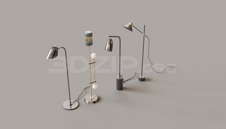 11920. Free 3Ds Max Floor Lamp Model Download