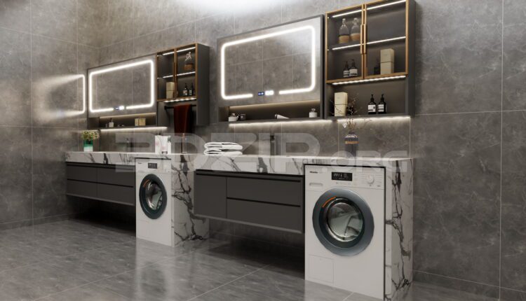 11922. Free 3Ds Max Laundry Room Model Download