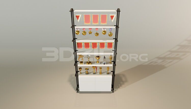 11928. Free download of 3D models of various types of trophies and cups