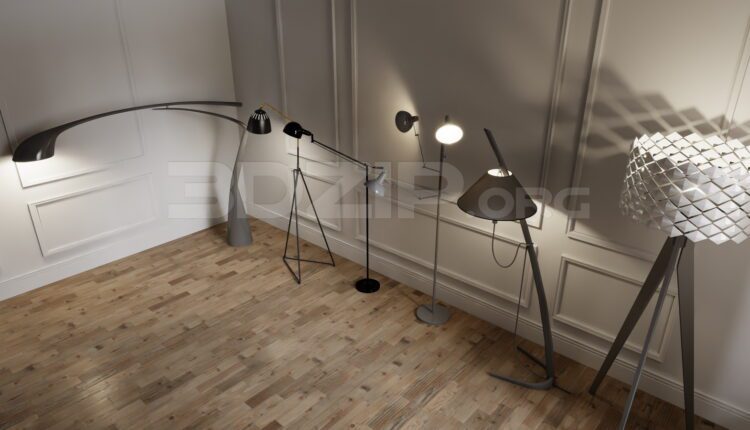 11941. Free 3Ds Max Floor Lamps Models Download